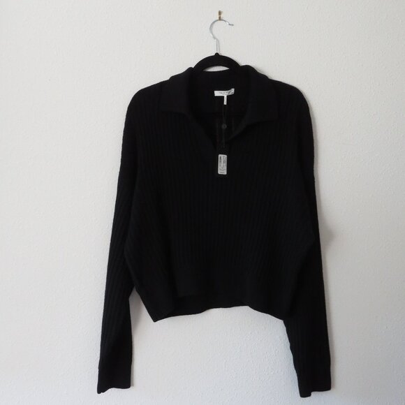 Rag & Bone Merino Wool Polo Sweater – NWT – Black – Size M - Picture 3 of 5